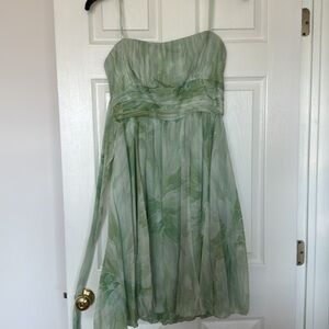 Stunning strapless silk dress